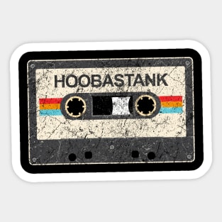 kurniamarga vintage cassette tape Hoobastank Sticker